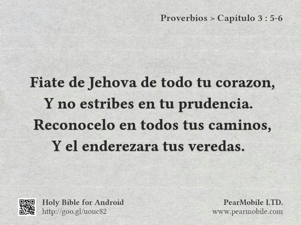 Proverbios, Capítulo 3:5-6